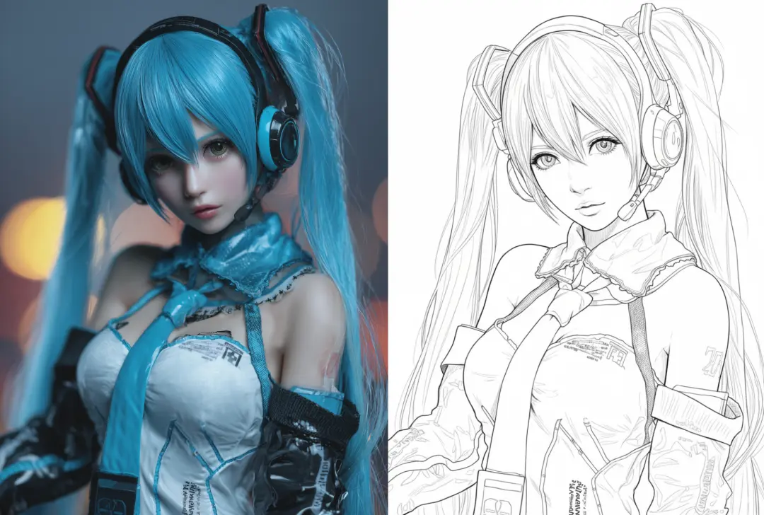 AI生成的动漫头像角色